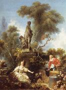 The meeting, from De development of the love Jean Honore Fragonard